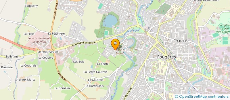 localisation de l'entreprise DUBONTAN  FOUGERES