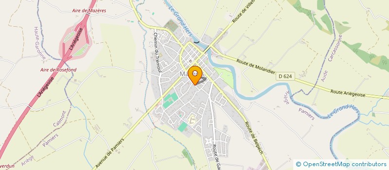 localisation de l'entreprise DUBORAU à MAZERES