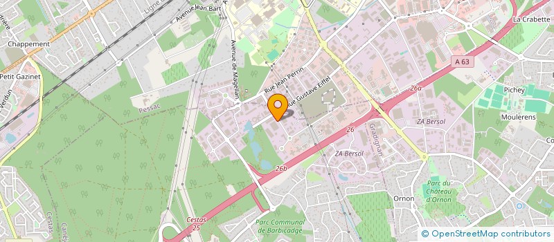 localisation de l'entreprise DUBOS A S à CANEJAN