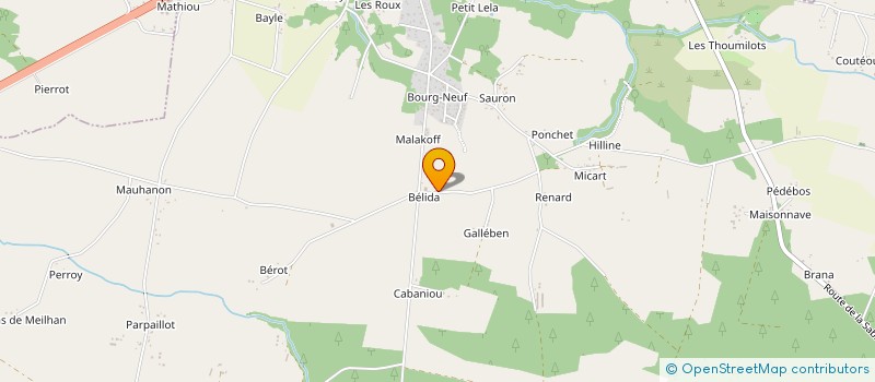 localisation de l'entreprise DUBOS MONUMENTS FUNERAIRES  MEILHAN