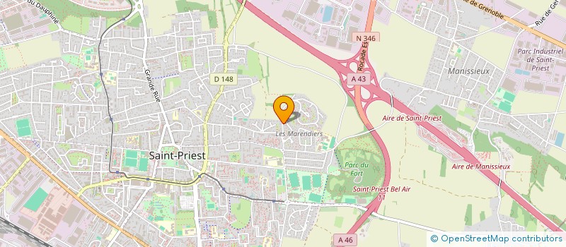 localisation de l'entreprise DUBOS PLOMBERIE  SAINT-PRIEST