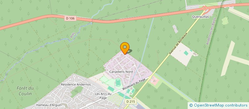 localisation de l'entreprise DUBOSC PLATRERIE à ANDERNOS-LES-BAINS