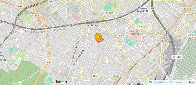 localisation de l'entreprise DUBOSCQ à CLAMART