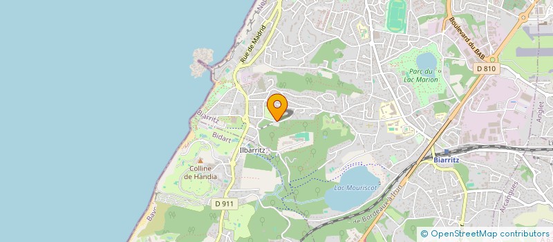 localisation de l'entreprise DUBOSCQ à BIARRITZ