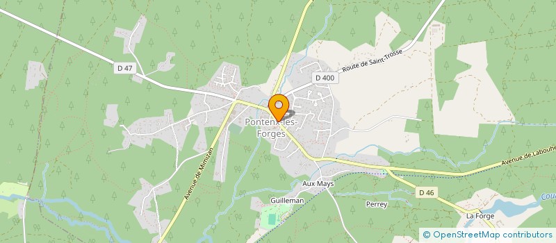 localisation de l'entreprise DUBOSCQ GUILLAUME SOCIETE D'EXPLOITATION  PONTENX-LES-FORGES