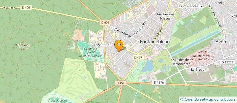 localisation de l'entreprise DUBOSQ MERRY  FONTAINEBLEAU