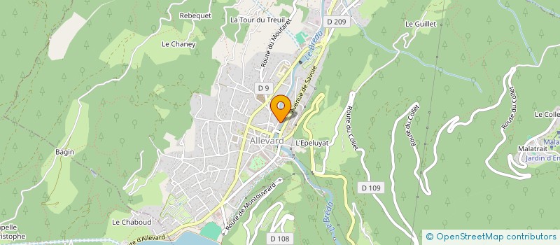 localisation de l'entreprise DUBOSSON LEGACY  ALLEVARD