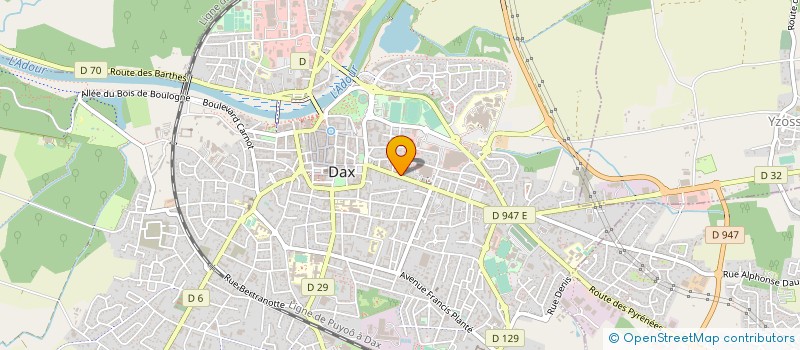 localisation de l'entreprise DUBOT RVALEX à DAX