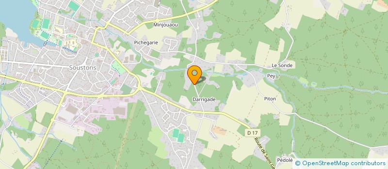localisation de l'entreprise DUBOURDIEU ET FILS à SOUSTONS
