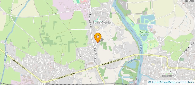 localisation de l'entreprise DUBOURG  SAINT-CYPRIEN