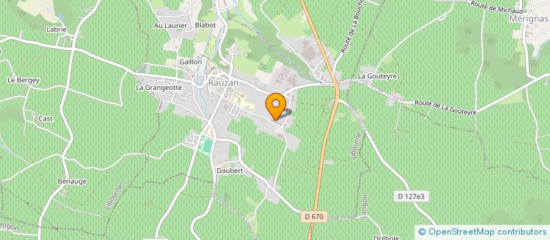 localisation de l'entreprise DUBOURG AUTOMOBILES  RAUZAN