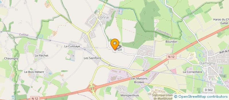 localisation de l'entreprise DUBOUST à LONRAI