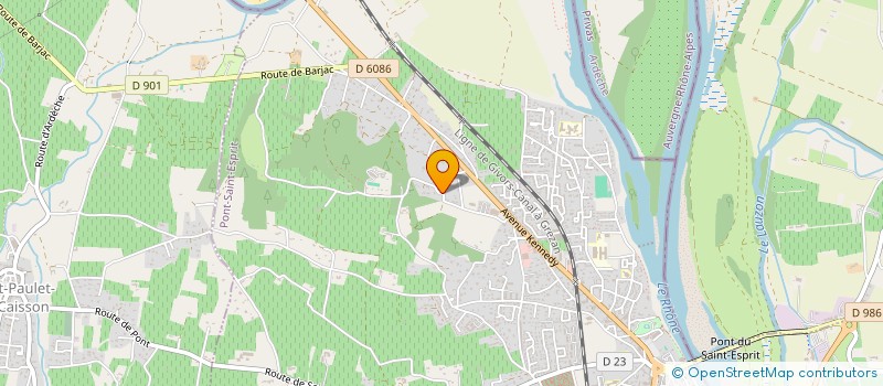 localisation de l'entreprise DUBOX  PONT-SAINT-ESPRIT