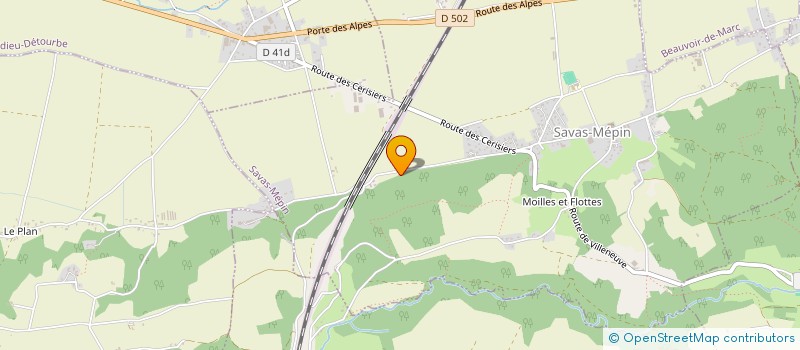 localisation de l'entreprise DUBOYS  SAVAS-MEPIN