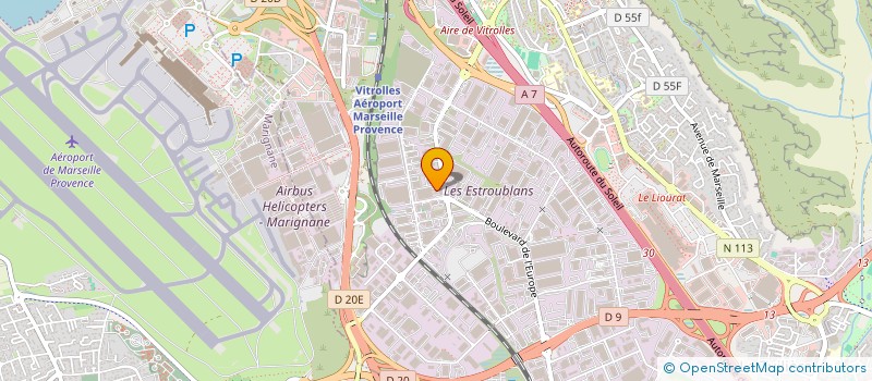 localisation de l'entreprise DUBRA à VITROLLES