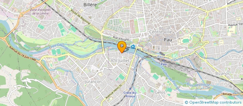 localisation de l'entreprise DUBRET LOCATIONS à PAU