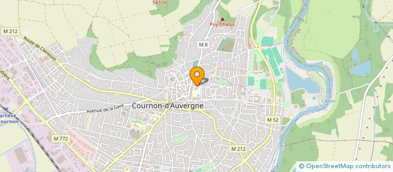 localisation de l'entreprise DUBREUIL 2 M  COURNON-D'AUVERGNE