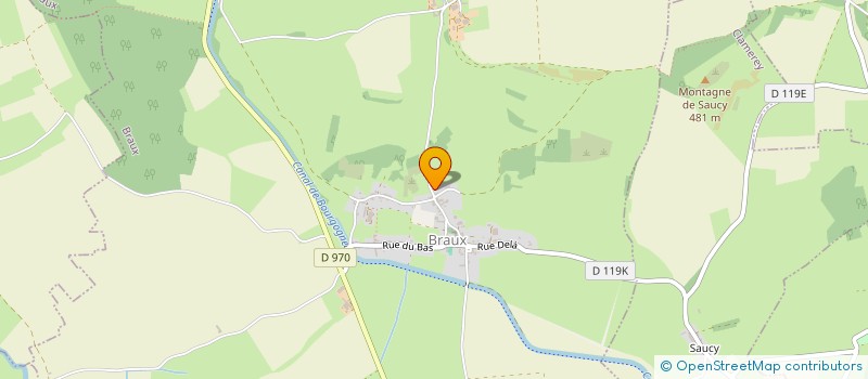 localisation de l'entreprise DUBREUIL  BRAUX