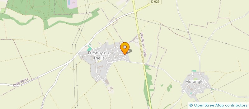 localisation de l'entreprise DUBREUIL ASSOCIES  FRESNOY-EN-THELLE