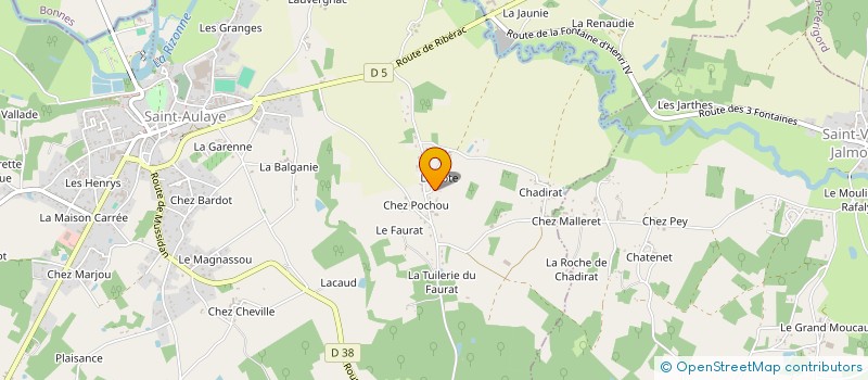 localisation de l'entreprise DUBREUIL-LAMOTHE  SAINT AULAYE-PUYMANGOU