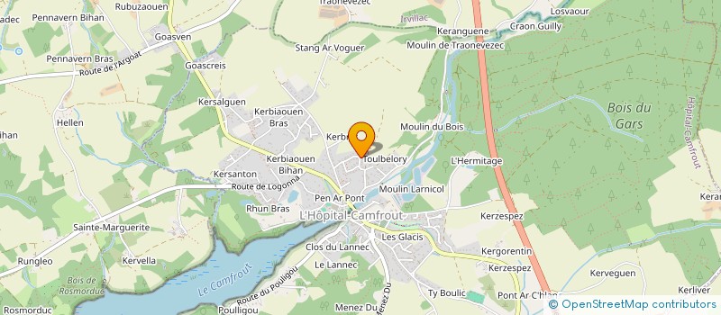 localisation de l'entreprise DUBREUIL PAYSAGE  HOPITAL-CAMFROUT