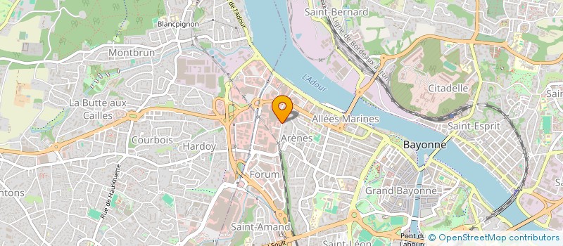 localisation de l'entreprise DUBROCA AMENAGEMENT à BAYONNE