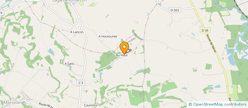 localisation de l'entreprise DUBROCA SARL à MARSOLAN