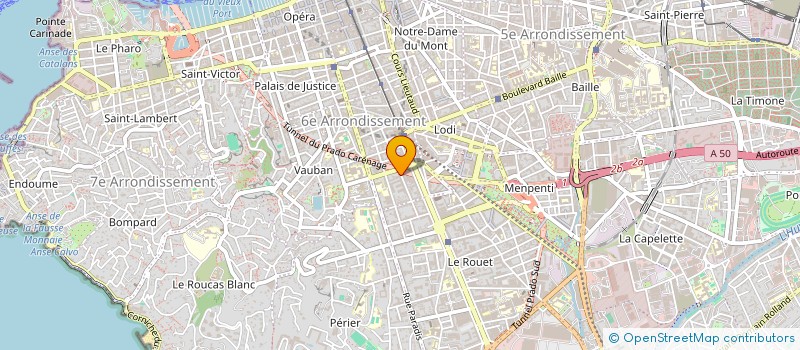 localisation de l'entreprise DUBRULE à MARSEILLE