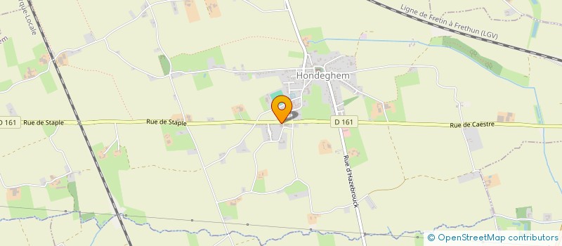localisation de l'entreprise DUBRULLE REGIS DISTRIBUTION à HONDEGHEM