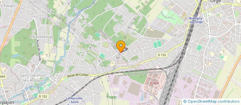 localisation de l'entreprise DUBRUNFAUT à BRETIGNY-SUR-ORGE