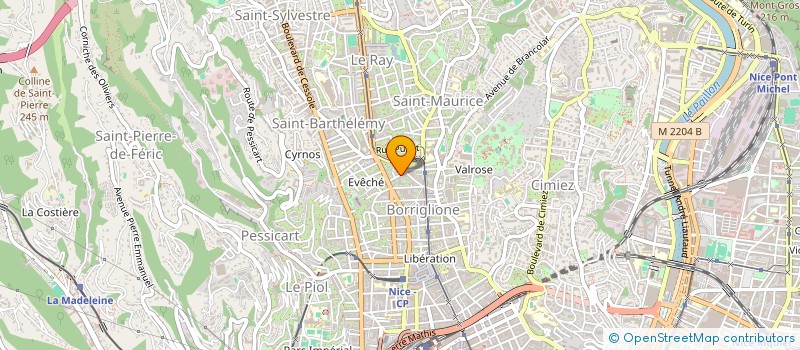 localisation de l'entreprise DUBSET & POPOT à NICE