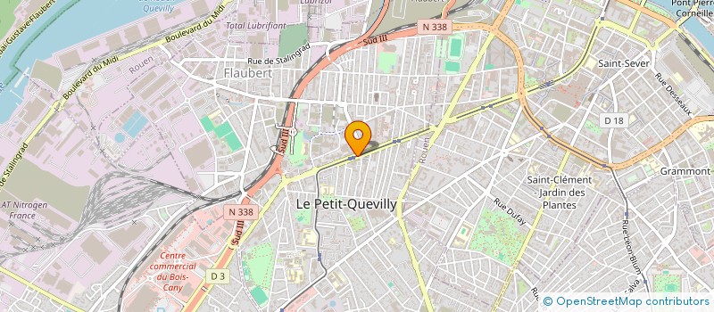 localisation de l'entreprise DUBUC J LAINE JP  LE PETIT-QUEVILLY