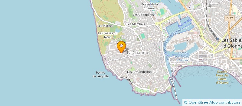 localisation de l'entreprise DUBUC YOAN  LES SABLES D'OLONNE