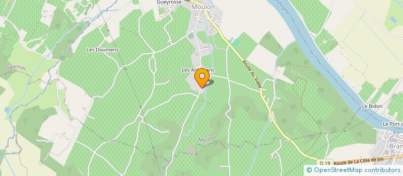 localisation de l'entreprise DUBUCH DFP TP  MOULON