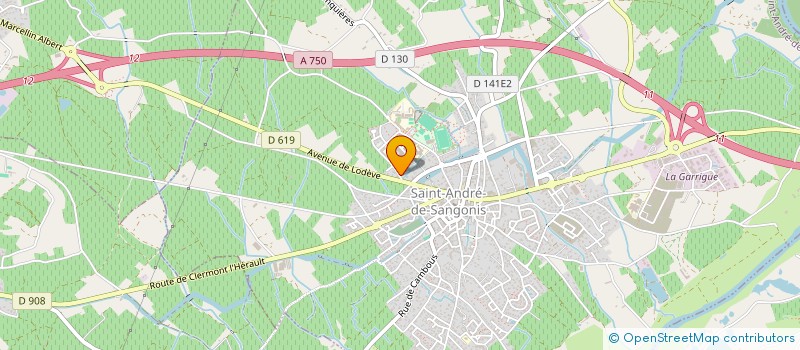 localisation de l'entreprise DUBUISSON à SAINT-ANDRE-DE-SANGONIS
