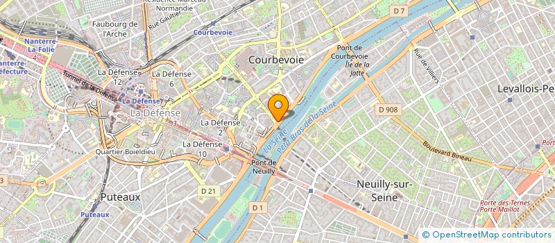 localisation de l'entreprise DUBUISSON ASSOCIES à COURBEVOIE