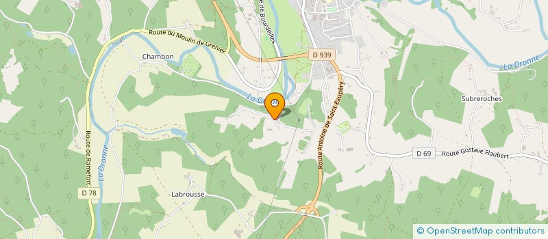 localisation de l'entreprise DUBUISSON ET FILS à BRANTOME EN PERIGORD