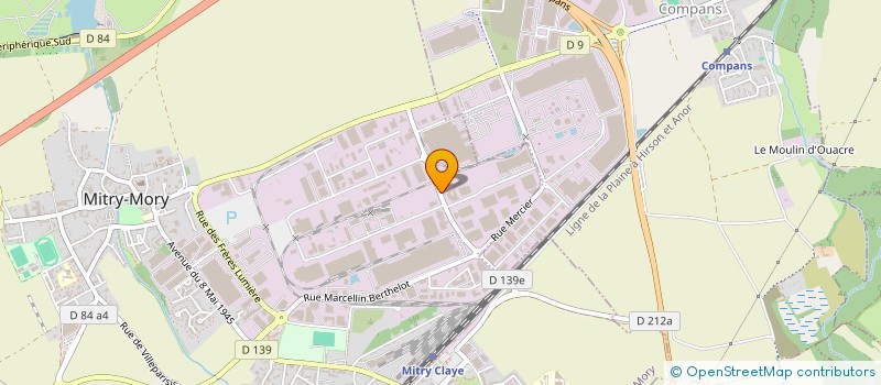 localisation de l'entreprise DUBUIT INTERNATIONAL à MITRY-MORY