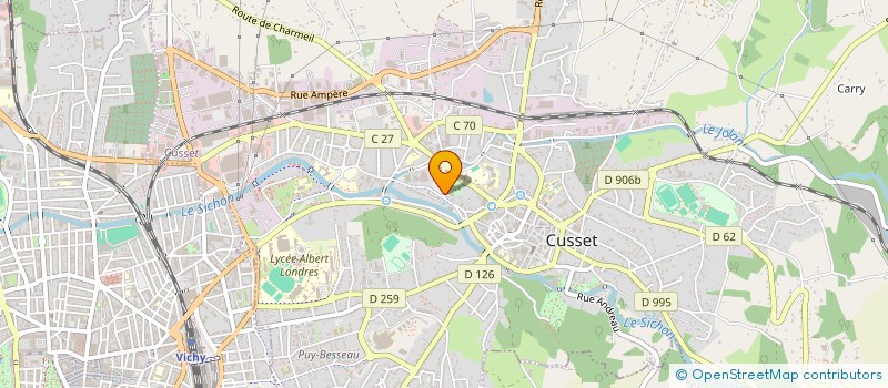 localisation de l'entreprise DUBUJADOUX à CUSSET