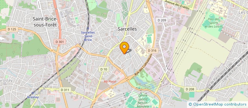 localisation de l'entreprise DUBURCQ DAABI à SARCELLES