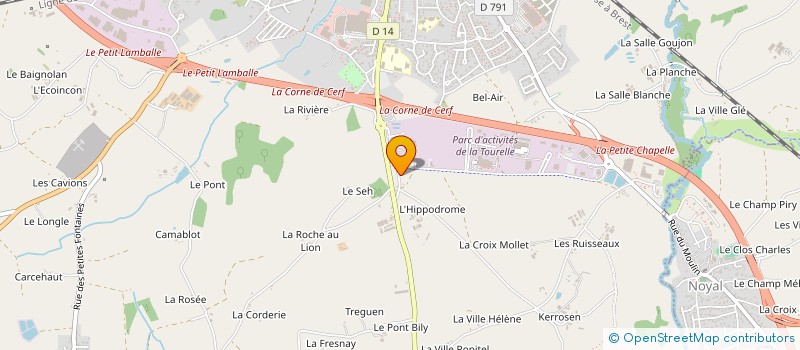 localisation de l'entreprise DUBURE CONSTRUCTION à LAMBALLE-ARMOR