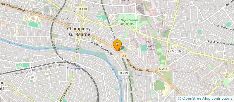 localisation de l'entreprise DUBUS ARCHITECTURE  CHAMPIGNY-SUR-MARNE