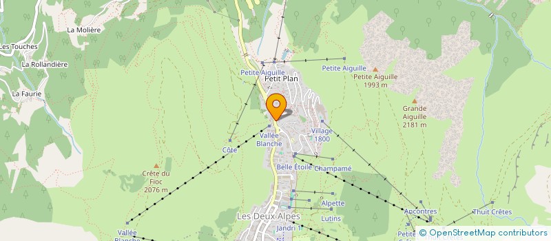 localisation de l'entreprise DUBUS/THERON à LES DEUX ALPES