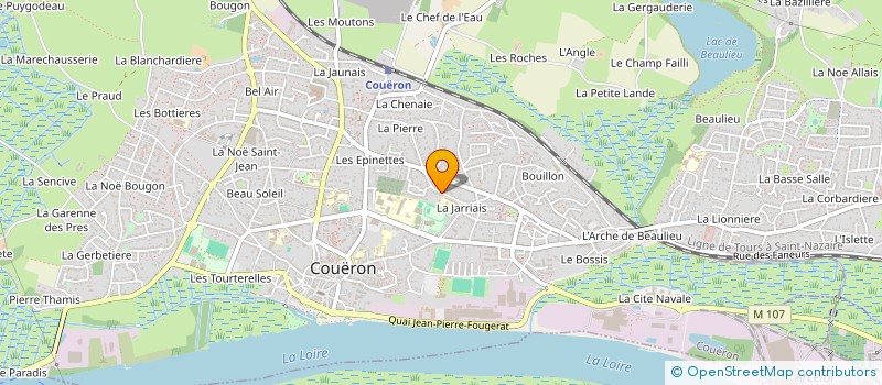 localisation de l'entreprise DUBUT TIREHOTE à COUERON