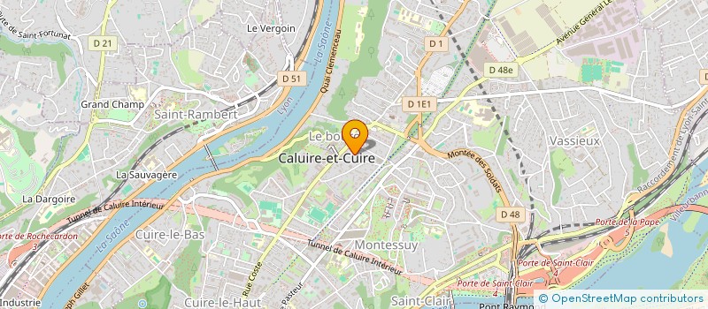 localisation de l'entreprise DUBUVAL  CALUIRE-ET-CUIRE