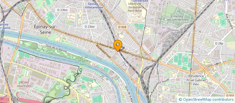 localisation de l'entreprise DUC ET PRENEUF ILE DE FRANCE à EPINAY-SUR-SEINE