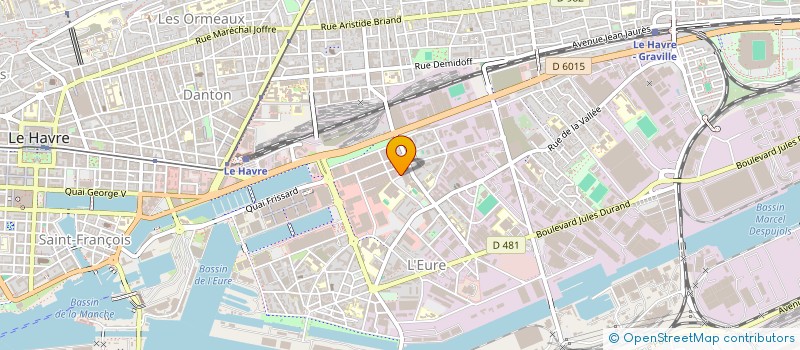 localisation de l'entreprise DUC FER'  LE HAVRE