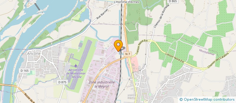 localisation de l'entreprise DUC INDUSTRIE  MONTELIMAR