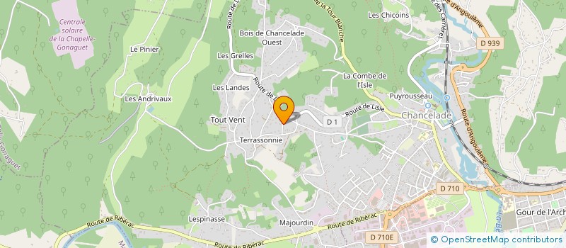 localisation de l'entreprise DUC'INVEST  CHANCELADE