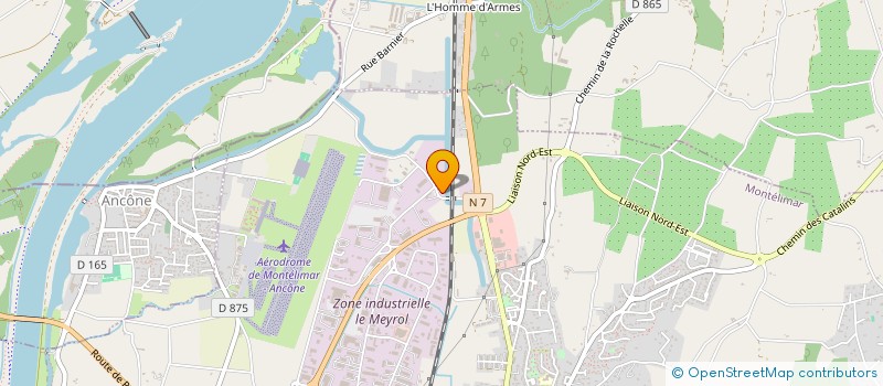 localisation de l'entreprise DUC LOGISTIQUE à MONTELIMAR